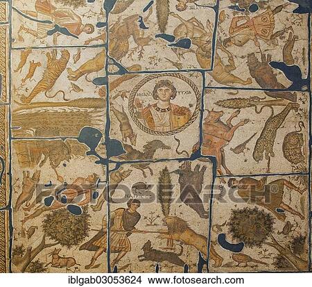 Picture - "Yakto mosaic from Harbiye, 5th cent. A. C., Hatay Archaeology Museum, Antakya, Hatay Province, Turkey, Asia". Fotosearch