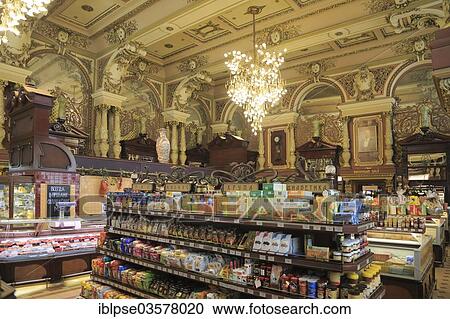 "Yeliseyev Grocery in the Art Nouveau style, former purveyor to the Tsars, Tverskaya Street or Gorky Street, Moskau, Moscow Oblast, Russia, Europe" View Large Photo Image Stock Image - "Yeliseyev Grocery in the Art Nouveau style, former purveyor to the Tsars, Tverskaya Street or Gorky Street, Moskau, Moscow Oblast, Russia, Europe". Fotosearch