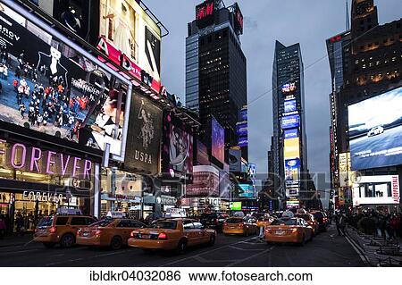 "Yellow cabs in Times Square, junction of Broadway and Seventh Avenue, Manhattan, New York, United States, North America" View Large Photo Image Stock Photograph - "Yellow cabs in Times Square, junction of Broadway and Seventh Avenue, Manhattan, New York, United States, North America". Fotosearch