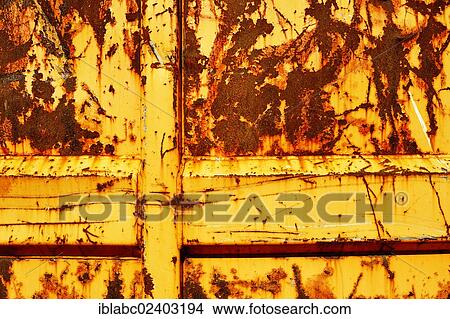 "Yellow-orange paint and rust, Bavaria, Germany, Europe" View Large Photo Image Picture - "Yellow-orange paint and rust, Bavaria, Germany, Europe". Fotosearch