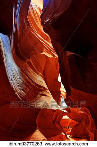 "Yellow-red sandstone formations, Upper Antelope Canyon, near Page, Arizona, USA" View Large Photo Image Stock Image - "Yellow-red sandstone formations, Upper Antelope Canyon, near Page, Arizona, USA". Fotosearch