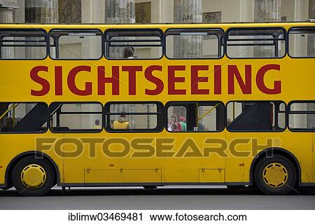 "Yellow sightseeing bus in front of the Brandenburg Gate, 18th March Square, Berlin, Berlin, Germany, Europe" View Large Photo Image Stock Image - "Yellow sightseeing bus in front of the Brandenburg Gate, 18th March Square, Berlin, Berlin, Germany, Europe". Fotosearch