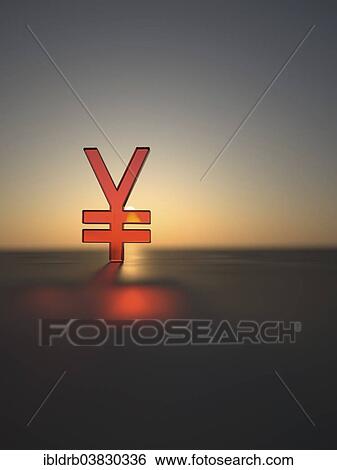 "Yen sign made of red glass, in the sunset" View Large Photo Image Stock Photograph - "Yen sign made of red glass, in the sunset". Fotosearch