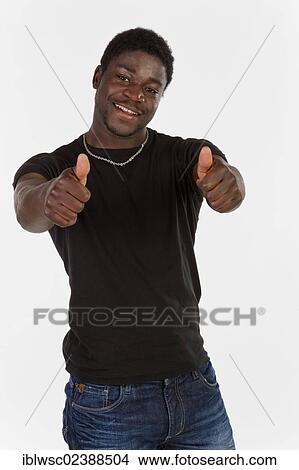 Picture - Young black man. Fotosearch