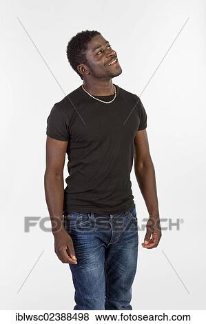Stock Photo - Young black man. Fotosearch