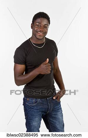 Stock Photography - Young black man. Fotosearch