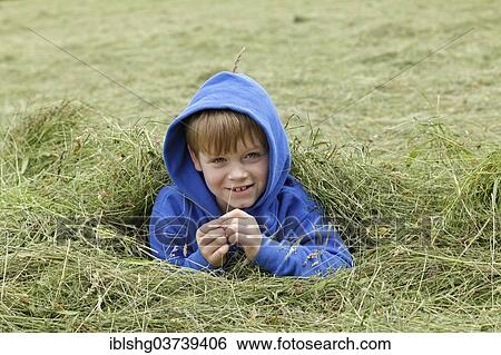 "Young boy lying in the hay, Muhle, Schalksmuhle, North Rhine-Westphalia, Germany, Europe" View Large Photo Image Stock Photograph - "Young boy lying in the hay, Muhle, Schalksmuhle, North Rhine-Westphalia, Germany, Europe". Fotosearch