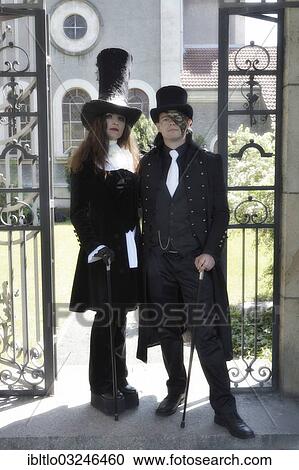 "Young couple in scene clothes, Wave-Gotik-Treffen, Leipzig, Saxony, Germany, Europe" View Large Photo Image Stock Image - "Young couple in scene clothes, Wave-Gotik-Treffen, Leipzig, Saxony, Germany, Europe". Fotosearch