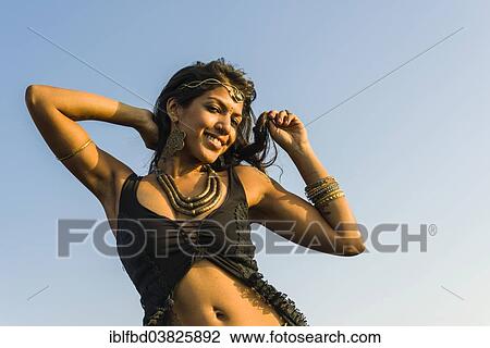 Stock Image - "Young Indian woman, Goa, India, Asia". Fotosearch