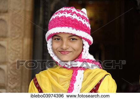 Stock Photograph - "Young Indian woman, portrait, Mysore, Karnataka, South India, India, Asia". Fotosearch