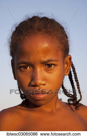 "Young Madagascan girl, portrait, Belo, Madagascar, Africa" View Large Photo Image Stock Photograph - "Young Madagascan girl, portrait, Belo, Madagascar, Africa". Fotosearch