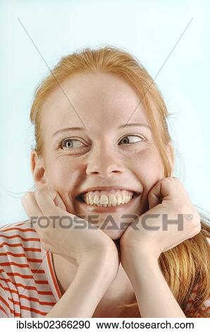 "Young red-haired woman, portrait" View Large Photo Image Stock Image - "Young red-haired woman, portrait". Fotosearch