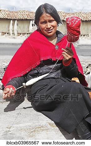 "Young Salasaca Indian woman, with spindle, Salasaca, Tungurahua Province, Ecuador, South America" View Large Photo Image Stock Photo - "Young Salasaca Indian woman, with spindle, Salasaca, Tungurahua Province, Ecuador, South America". Fotosearch