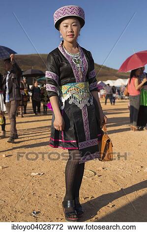 "Young woman dressed in a traditional Hmong costume, Hmong New Year's Celebration, Phonsavan, Xiangkhouang, Laos, Asia" View Large Photo Image Stock Image - "Young woman dressed in a traditional Hmong costume, Hmong New Year's Celebration, Phonsavan, Xiangkhouang, Laos, Asia". Fotosearch