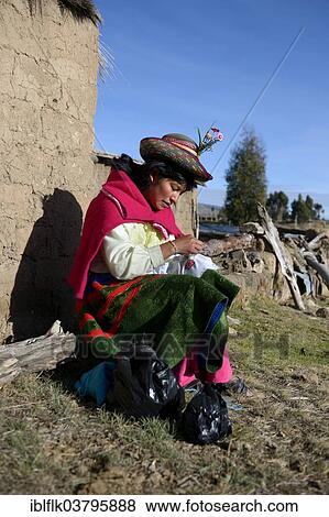 "Young woman embroidering a cloth with traditional patterns, Techido de Chompa, Union Potrero, Quispillacta, Ayacucho, Peru, South America" View Large Photo Image Stock Photo - "Young woman embroidering a cloth with traditional patterns, Techido de Chompa, Union Potrero, Quispillacta, Ayacucho, Peru, South America". Fotosearch