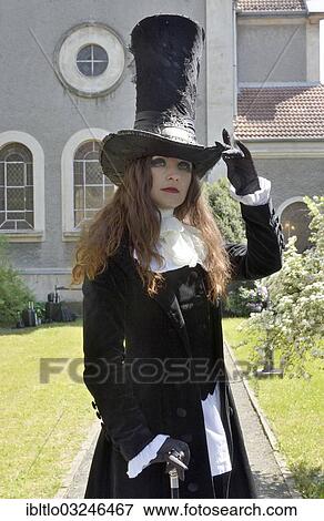 "Young woman in scene clothes, Wave-Gotik-Treffen, Leipzig, Saxony, Germany, Europe" View Large Photo Image Stock Photo - "Young woman in scene clothes, Wave-Gotik-Treffen, Leipzig, Saxony, Germany, Europe". Fotosearch