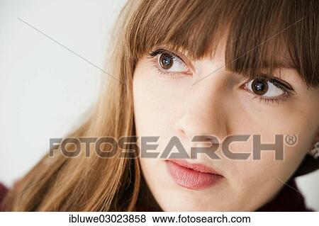 "Young woman, portrait, Mannheim, Baden-Wurttemberg, Germany, Europe" View Large Photo Image Stock Photo - "Young woman, portrait, Mannheim, Baden-Wurttemberg, Germany, Europe". Fotosearch