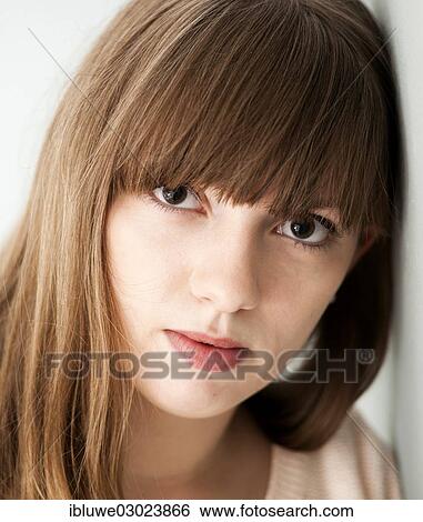 "Young woman, portrait, Mannheim, Baden-Wurttemberg, Germany, Europe" View Large Photo Image Stock Photograph - "Young woman, portrait, Mannheim, Baden-Wurttemberg, Germany, Europe". Fotosearch