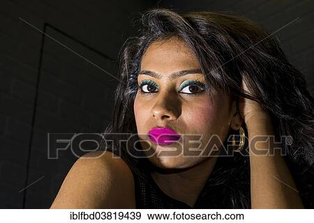 Stock Photo - "Young woman, portrait, Mumbai, Maharashtra, India, Asia". Fotosearch