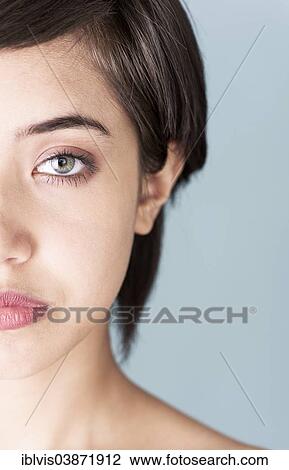 Stock Image - "Young woman, portrait". Fotosearch