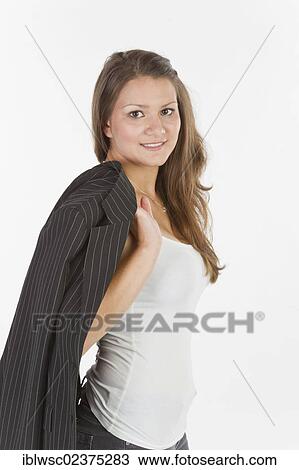 Stock Image - "Young woman, portrait". Fotosearch