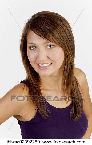 "Young woman, portrait" View Large Photo Image Stock Image - "Young woman, portrait". Fotosearch