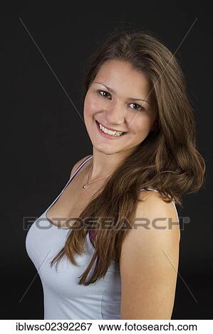 "Young woman, portrait" View Large Photo Image Stock Photo - "Young woman, portrait". Fotosearch