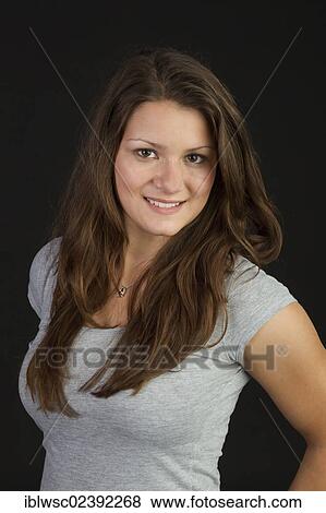 "Young woman, portrait" View Large Photo Image Stock Photo - "Young woman, portrait". Fotosearch
