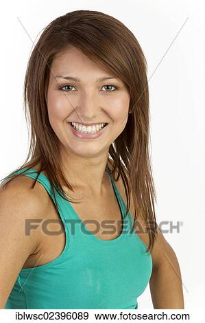 "Young woman, portrait" View Large Photo Image Stock Photo - "Young woman, portrait". Fotosearch