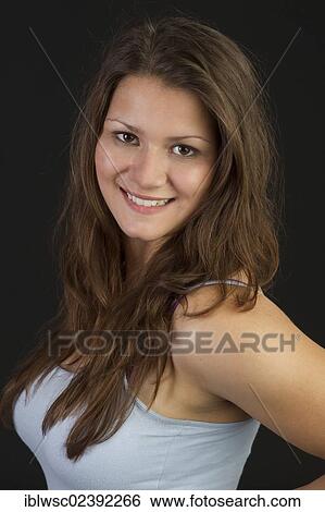 "Young woman, portrait" View Large Photo Image Stock Photograph - "Young woman, portrait". Fotosearch
