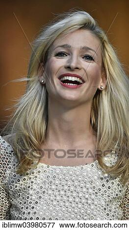 Stock Photo - "Young woman, smiling, laughing, Stuttgart, Baden-Wurttemberg, Germany, Europe". Fotosearch