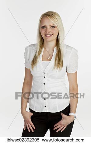 Stock Photography - Young woman. Fotosearch