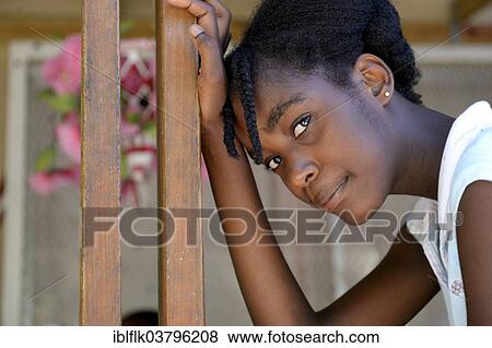 "Young woman, Tchawa, Leogane, Haiti, North America" View Large Photo Image Stock Photo - "Young woman, Tchawa, Leogane, Haiti, North America". Fotosearch