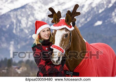 horse christmas hat