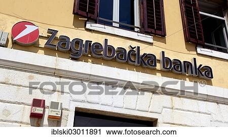 "Zagrebacka banka logo, signage on a branch of Zagrebacka banka, part of the UniCredit Group, in Rovinj, Rovingo, Istria, Croatia, Europe, Rovinj, Croatia, Europe" View Large Photo Image Stock Image - "Zagrebacka banka logo, signage on a branch of Zagrebacka banka, part of the UniCredit Group, in Rovinj, Rovingo, Istria, Croatia, Europe, Rovinj, Croatia, Europe". Fotosearch