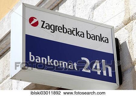 "Zagrebacka banka logo, signage on a branch of Zagrebacka banka, part of the UniCredit Group, in Rovinj, Rovingo, Istria, Croatia, Europe, Rovinj, Croatia, Europe" View Large Photo Image Stock Image - "Zagrebacka banka logo, signage on a branch of Zagrebacka banka, part of the UniCredit Group, in Rovinj, Rovingo, Istria, Croatia, Europe, Rovinj, Croatia, Europe". Fotosearch