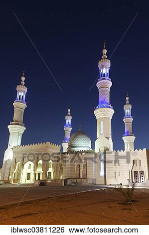 "Zayed Mosque at night, Ra's al-Khaimah, United Arab Emirates, Asia" View Large Photo Image Stock Photograph - "Zayed Mosque at night, Ra's al-Khaimah, United Arab Emirates, Asia". Fotosearch