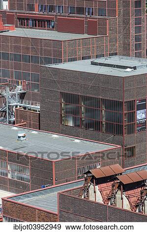 "Zeche Zollverein, former colliery, UNESCO World Heritage Site, buildings, Essen, North Rhine-Westphalia, Germany, Europe" View Large Photo Image Stock Photo - "Zeche Zollverein, former colliery, UNESCO World Heritage Site, buildings, Essen, North Rhine-Westphalia, Germany, Europe". Fotosearch
