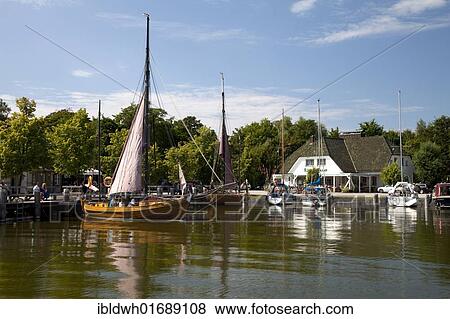 "Zeesboot in the harbour, Altenhagen, Fischland, Mecklenburg-Western Pomerania, Germany, Europe" View Large Photo Image Stock Photo - "Zeesboot in the harbour, Altenhagen, Fischland, Mecklenburg-Western Pomerania, Germany, Europe". Fotosearch