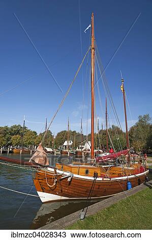 "Zeesenboot boats in the harbor, Ahrenshoop, Darss, Fischland-Darss-Zingst, Mecklenburg-Western Pomerania, Germany, Europe" View Large Photo Image Stock Image - "Zeesenboot boats in the harbor, Ahrenshoop, Darss, Fischland-Darss-Zingst, Mecklenburg-Western Pomerania, Germany, Europe". Fotosearch