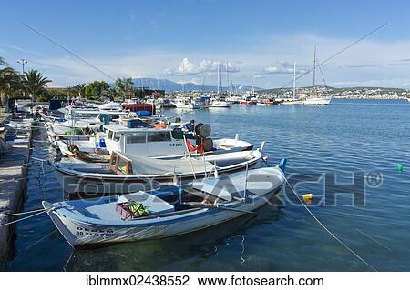 "Zeytineli Koyu, harbour with fishing boats, Ilica, Izmir Region, Turkey, Asia" View Large Photo Image Stock Image - "Zeytineli Koyu, harbour with fishing boats, Ilica, Izmir Region, Turkey, Asia". Fotosearch