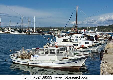 "Zeytineli Koyu, harbour with fishing boats, Ilica, Izmir Region, Turkey, Asia" View Large Photo Image Stock Image - "Zeytineli Koyu, harbour with fishing boats, Ilica, Izmir Region, Turkey, Asia". Fotosearch