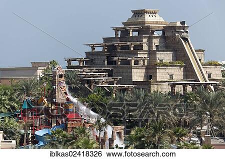 Ziggurat at the Aquaventure theme park, Atlantis Hotel, The Palm Jumeirah, Dubai, United Arab Emirates, Middle East, Asia View Large Photo Image Stock Photograph - Ziggurat at the Aquaventure theme park, Atlantis Hotel, The Palm Jumeirah, Dubai, United Arab Emirates, Middle East, Asia. Fotosearch