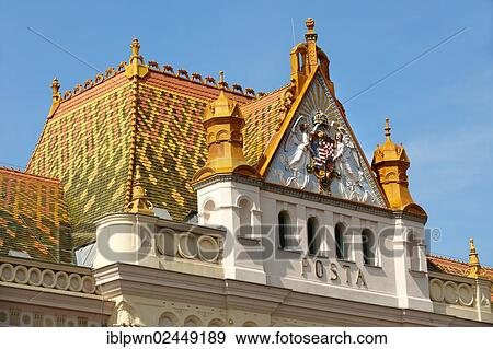 "Zsolnay ornamentation on the Posta post building, Pecs, European Cultural City of the Year 2010, Hungary, Europe" View Large Photo Image Stock Photo - "Zsolnay ornamentation on the Posta post building, Pecs, European Cultural City of the Year 2010, Hungary, Europe". Fotosearch