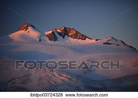 "Zuckerhuetl mountain and Sulzenauferner glacier at sunrise, Stubai Alps, Tyrol, Austria, Europe" View Large Photo Image Stock Photo - "Zuckerhuetl mountain and Sulzenauferner glacier at sunrise, Stubai Alps, Tyrol, Austria, Europe". Fotosearch