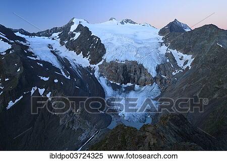 "Zuckerhuetl mountain and Sulzenauferner glacier at dawn, Stubai Alps, Tyrol, Austria, Europe" View Large Photo Image Stock Photography - "Zuckerhuetl mountain and Sulzenauferner glacier at dawn, Stubai Alps, Tyrol, Austria, Europe". Fotosearch