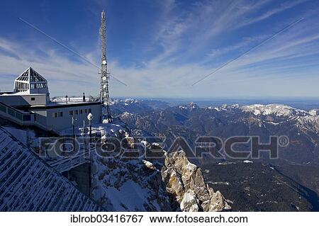 Stock Photo - "Zugspitze Mountain, Wetterstein Mountains, Alps, Garmisch-Partenkirchen, Upper Bavaria, Bavaria, Germany, Europe". Fotosearch