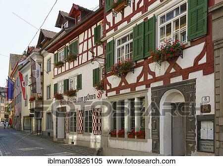 "Zum goldenen Hirschen Restaurant, historic centre of Bregenz, Vorarlberg, Austria, Europe" View Large Photo Image Stock Photography - "Zum goldenen Hirschen Restaurant, historic centre of Bregenz, Vorarlberg, Austria, Europe". Fotosearch