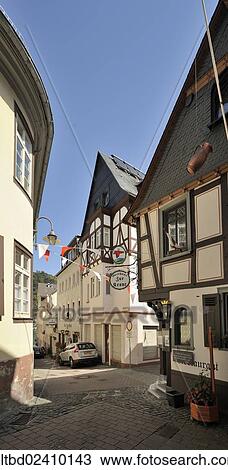 "Zur Krone guesthouse, St. Goar, UNESCO World Cultural Heritage Site, Upper Middle Rhine Valley, Rhineland-Palatinate, Germany, Europe" View Large Photo Image Stock Image - "Zur Krone guesthouse, St. Goar, UNESCO World Cultural Heritage Site, Upper Middle Rhine Valley, Rhineland-Palatinate, Germany, Europe". Fotosearch