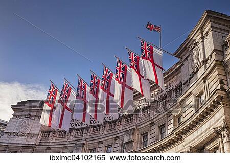 Admiralty Arch flying White Ensigns, the flag of the Royal Navy, London, England, United Kingdom, Europe View Large Photo Image Stock Photography - Admiralty Arch flying White Ensigns, the flag of the Royal Navy, London, England, United Kingdom, Europe. Fotosearch